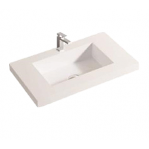 Ensuite Square Poly-Marble 600 Basin-TOP